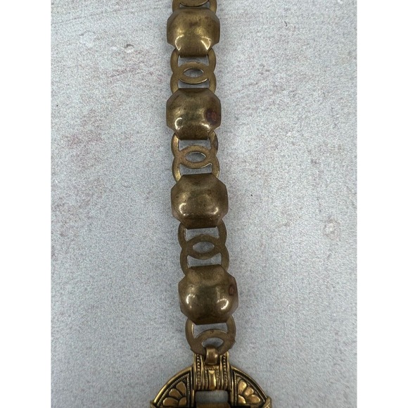 Women's Fashion‎ Jewelry Exquisite Gold Bronze-Tone Chain Link Bracelet - 19.5" - Picture 9 of 13